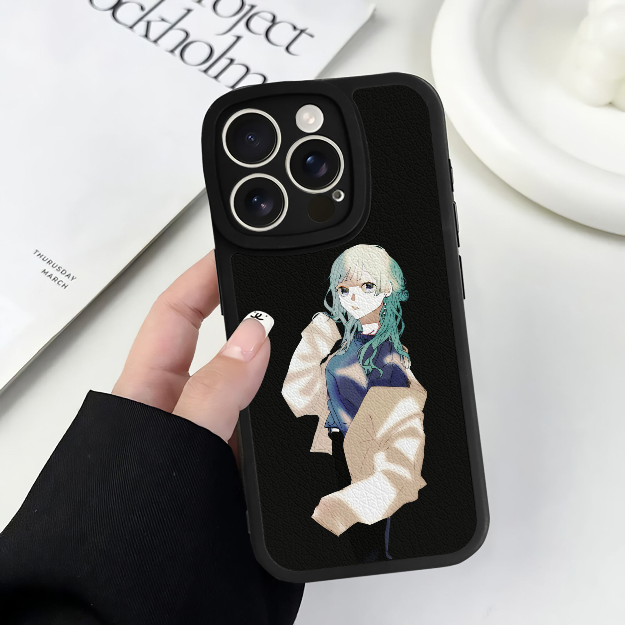（画像用） 呪術廻戦 Jujutsu Kaisen 【iPhone 16シリーズ対応】シリコンスマホケース（レザー調） 材質：シリコン